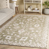 Safavieh Marquee MRQ503Y Green / Ivory Area Rug Room Scene Feature