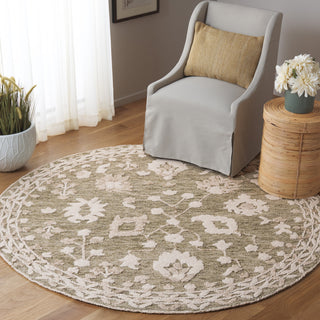 Safavieh Marquee MRQ503Y Green / Ivory Area Rug Room Scene Feature