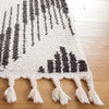 Safavieh Moroccan Tassel MRT101 Ivory / Black Area Rug