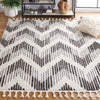 Safavieh Moroccan Tassel MRT101 Ivory / Black Area Rug