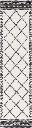 Safavieh Moroccan Tassel MRT103 Ivory / Black Area Rug