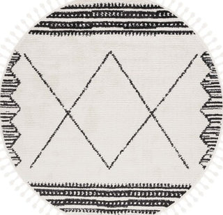 Safavieh Moroccan Tassel MRT103 Ivory / Black Area Rug