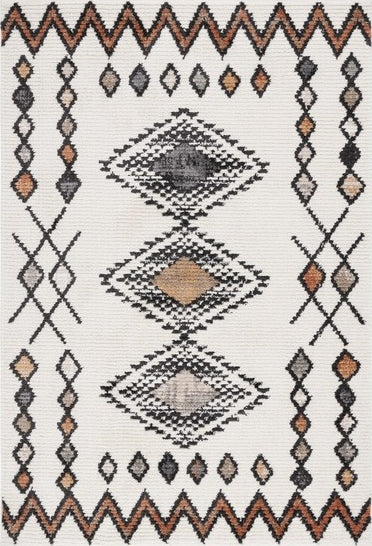 Safavieh Moroccan Tassel MRT105 Ivory / Orange Area Rug