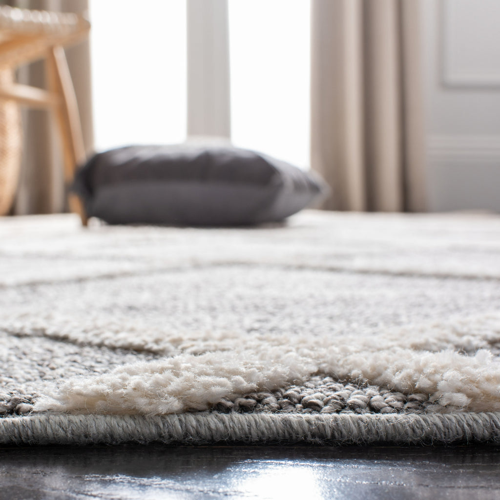 Safavieh Martha Stewart Lucia Shag White / Light Grey Area Rug main image