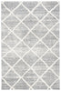 Safavieh Martha Stewart Lucia Shag White / Light Grey Area Rug Main