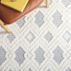 Safavieh Martha Stewart Lucia Shag White / Light Grey Area Rug Detail