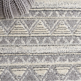 Safavieh Martha Stewart Lucia Shag Ivory Grey / Dark Area Rug Detail