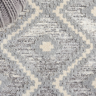 Safavieh Martha Stewart Lucia Shag Grey / Ivory Area Rug Detail