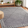 Safavieh Martha Stewart Lucia Shag Grey / Ivory Area Rug Room Scene Feature