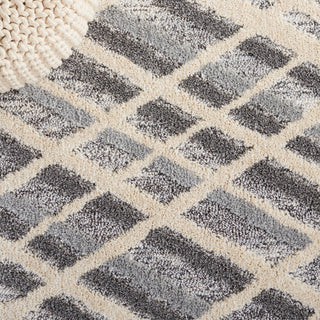 Safavieh Martha Stewart Lucia Shag Ivory Grey / Dark Area Rug Detail