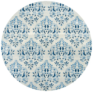 Safavieh Martha Stewart MSR2856 Cream / Blue Area Rug Round