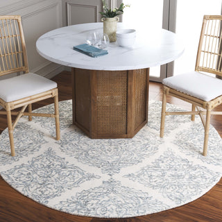 Safavieh Martha Stewart 300 MSR3376M Ivory / Blue Area Rug Room Scene Feature