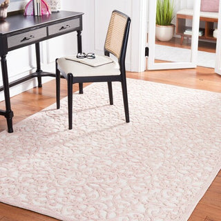 Safavieh Martha Stewart MSR3513 Ivory / Pink Area Rug Room Scene Feature