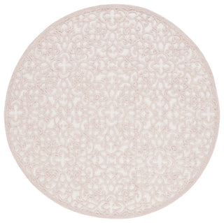 Safavieh Martha Stewart MSR3513 Ivory / Pink Area Rug Round