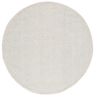 Safavieh Martha Stewart MSR3524A Ivory / Blue Area Rug Round