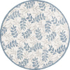 Safavieh Martha Stewart MSR3526A Ivory / Grey Area Rug Round