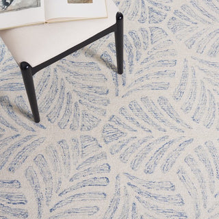 Safavieh Martha Stewart MSR3529 Ivory / Blue Area Rug Detail