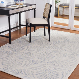 Safavieh Martha Stewart MSR3529 Ivory / Blue Area Rug Room Scene Feature