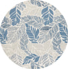 Safavieh Martha Stewart 300 MSR3530M Ivory / Blue Area Rug Round