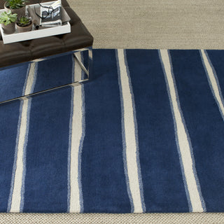 Safavieh Martha Stewart MSR3617 Wrought Iron / Navy Area Rug Room Scene Feature