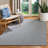 Safavieh Martha Stewart MSR411 Charcoal / Grey Area Rug Room Scene Feature