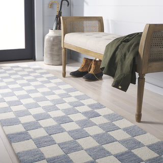 Safavieh Martha Stewart MSR4760L Light Blue / Ivory Area Rug Room Scene Feature