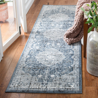 Safavieh Martha Stewart MSR858 Navy / Ivory Area Rug Room Scene Feature