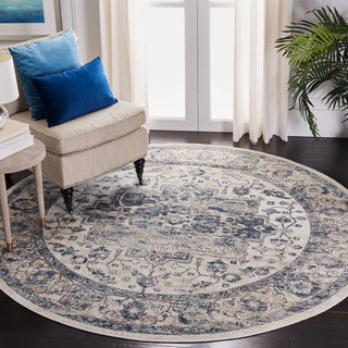 Safavieh Martha Stewart MSR868 Ivory / Blue Area Rug Room Scene Feature