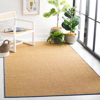 Safavieh Martha Stewart MSR9501 Natural / Navy Area Rug Room Scene Feature