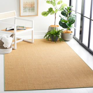 Safavieh Martha Stewart MSR9501 Natural / Green Area Rug Room Scene Feature