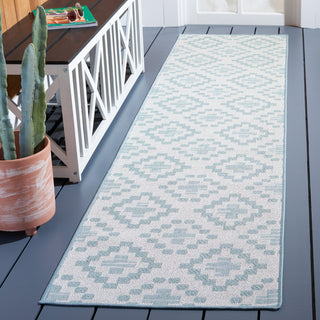 Safavieh Martha Stewart Indoor/Outdoor Ivory / Grey Machine Washable Area Rug Room Scene Feature