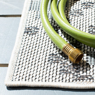 Safavieh Martha Stewart Indoor/Outdoor Ivory / Grey Machine Washable Area Rug Detail
