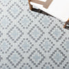 Safavieh Martha Stewart Indoor/Outdoor Ivory / Grey Machine Washable Area Rug Detail