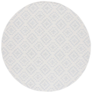Safavieh Martha Stewart Indoor/Outdoor Ivory / Grey Machine Washable Area Rug Round