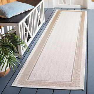 Safavieh Martha Stewart Indoor/Outdoor Ivory / Beige Machine Washable Area Rug Room Scene Feature