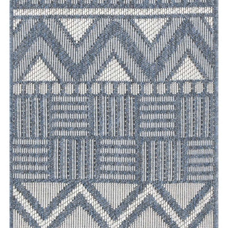 Safavieh Martha Stewart Indoor/Outdoor Navy / Creme Machine Washable Area Rug Runner