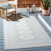 Safavieh Martha Stewart Indoor/Outdoor Aqua / Blue Ivory Machine Washable Area Rug Room Scene Feature
