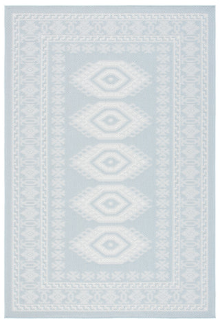 Safavieh Martha Stewart Indoor/Outdoor Aqua / Blue Ivory Machine Washable Area Rug main image