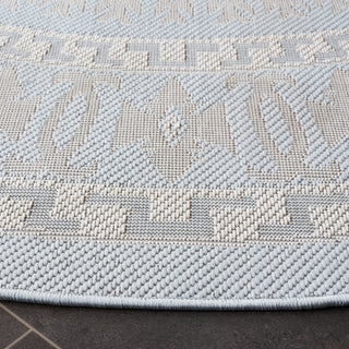 Safavieh Martha Stewart Indoor/Outdoor Aqua / Blue Ivory Machine Washable Area Rug Main