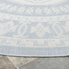 Safavieh Martha Stewart Indoor/Outdoor Aqua / Blue Ivory Machine Washable Area Rug Detail
