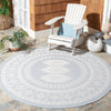 Safavieh Martha Stewart Indoor/Outdoor Aqua / Blue Ivory Machine Washable Area Rug Room Scene Feature