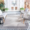 Safavieh Martha Stewart Indoor/Outdoor Silver / Grey Machine Washable Area Rug Room Scene Feature
