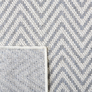 Safavieh Martha Stewart Indoor/Outdoor Blue / Creme Machine Washable Area Rug Backing