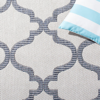 Safavieh Martha Stewart Indoor/Outdoor Silver / Grey Machine Washable Area Rug Detail