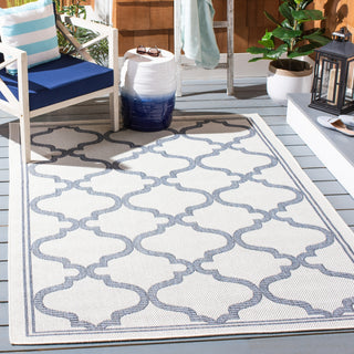 Safavieh Martha Stewart Indoor/Outdoor Silver / Grey Machine Washable Area Rug Room Scene Feature