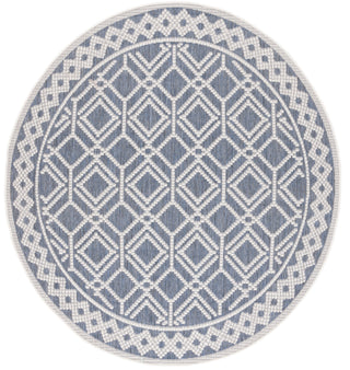 Safavieh Martha Stewart Indoor/Outdoor Grey / Ivory Machine Washable Area Rug Round