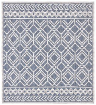 Safavieh Martha Stewart Indoor/Outdoor Grey / Ivory Machine Washable Area Rug Square
