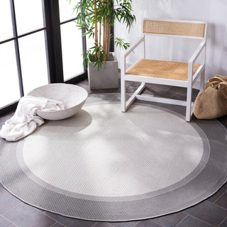 Safavieh Martha Stewart Indoor/Outdoor Ivory / Charcoal Machine Washable Area Rug Room Scene Feature