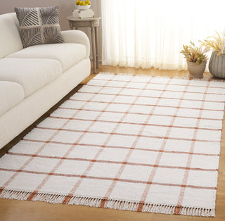 Safavieh Montauk MTK322P Ivory / Rust Area Rug Room Scene