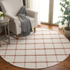 Safavieh Montauk MTK322P Ivory / Rust Area Rug Room Scene Feature